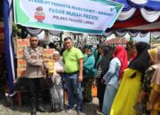 Polres Padang Lawas Rayakan Hut Ke-4 Gelar Pasar Murah Presisi