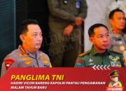 Panglima TNI Hadiri Vicon Bareng Kapolri Pantau Pengamanan Malam Tahun Baru