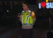 Kapolres Subang Pimpin Apel Pratugas Jelang Patroli Malam Minggu