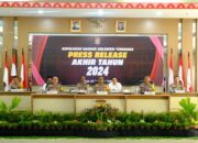 Polda Sultra Gelar Press Release Akhir Tahun 2024, Ungkap Capaian dan Tantangan Tugas