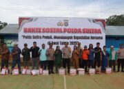 Kapolda Sultra Serahkan 200 Paket Bantuan Sosial Kepada Masyarakat Langgikima