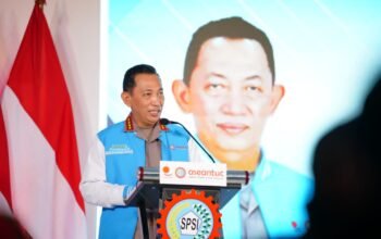Di HUT KSPSI-Harpekindo, Kapolri Tekankan Perkuat Sinergitas hingga Dukung Hak Buruh