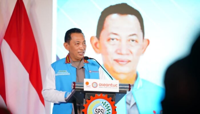 Di HUT KSPSI-Harpekindo, Kapolri Tekankan Perkuat Sinergitas hingga Dukung Hak Buruh