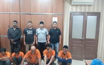 Lokasi transaksi Shabu Digulung, Lima Pria  Diciduk Polres Asahan di Kamar Kost