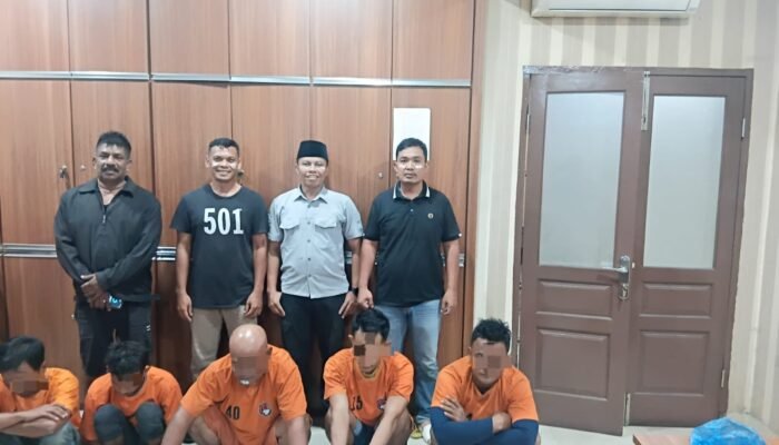 Lokasi transaksi Shabu Digulung, Lima Pria  Diciduk Polres Asahan di Kamar Kost