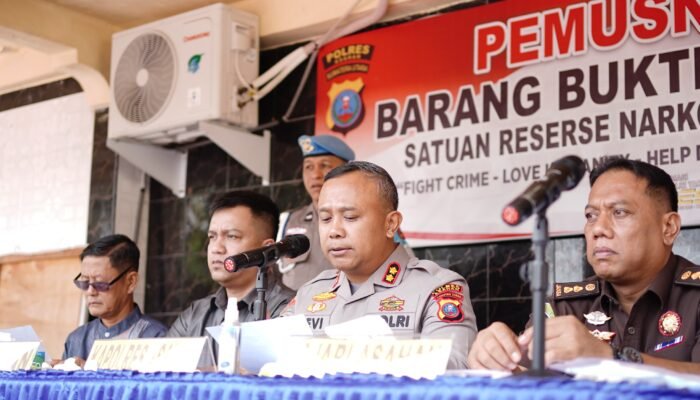 Polres Asahan Musnahkan Ratusan Gram Ganja, Ketamin dan Ekstasi, Komitmen Perang Total terhadap Narkoba