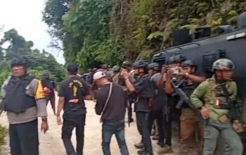 Terduga KKB Serang dan Bakar Pos Pengamanan Perusahaan di Makimi