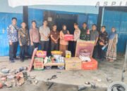 Polsek Prapat Janji Dampingi Penyaluran Bantuan Sosial kepada Korban Kebakaran di Buntu Pane