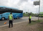 Pasca Ops Ketupat Lodaya 2026, Polisi Jaga Kelancaran Arus Lalin di Pos Pam Gamon Patokbeusi