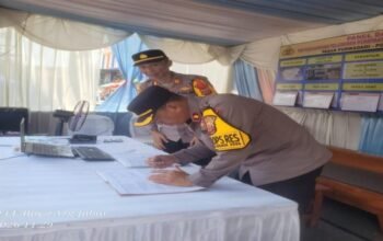 Waka Polres Subang Tinjau Pos Pam Pasar Purwadadi, Pastikan Kesiapan Personel Operasi Ketupat Lodaya 2026