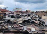 Gudang Penitipan Mobil di Kisaran Terbakar, 23 Kendaraan Hangus