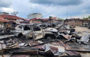 Gudang Penitipan Mobil di Kisaran Terbakar, 23 Kendaraan Hangus