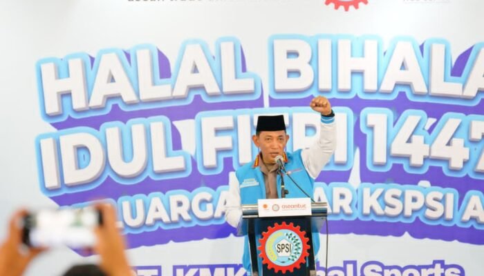 Halal Bihalal dengan Buruh, Kapolri Komitmen Perkuat Soliditas dengan Buruh, Ciptakan Iklim Investasi Kondusif