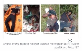 Konflik Pecah Lagi di Dogiyai, Empat Orang Meninggal Dunia