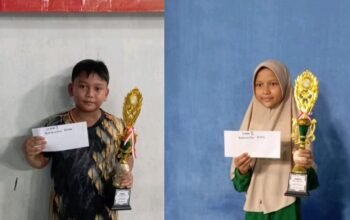 Hebat! Dua Peserta Didik SDIT Darul Fikri Raih Juara O2SN Bulutangkis