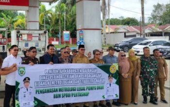Pengawasan Metrologi Legal SPBU di Paringin, Wabup Balangan Tekankan Sinergi dan Pelayanan