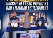Ops Antik Toba 2026, Polres Asahan Ungkap 69 Kasus Narkotika dan Amankan 85 Tersangka