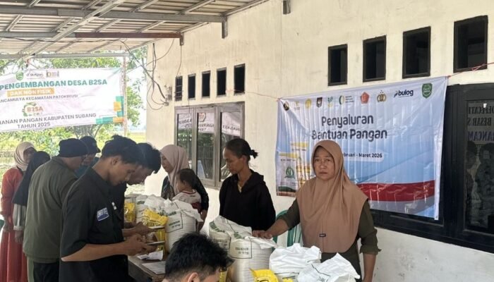 Bantuan Pangan sudah 100%, Stok Beras di BULOG Subang Aman.