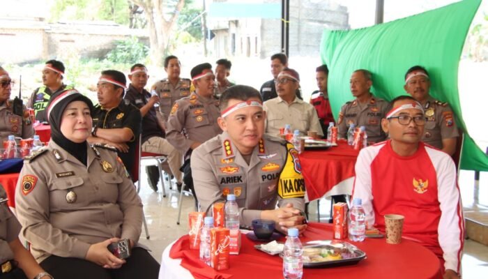 Kapolresta Sumenep Ikuti Peresmian Jembatan Merah Putih oleh Presiden RI Secara Virtual